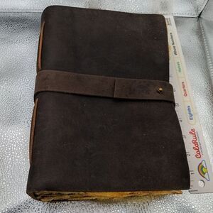 Large Aged Leather Spellbook Journal Grimoire Prop 9.5x6.5x3